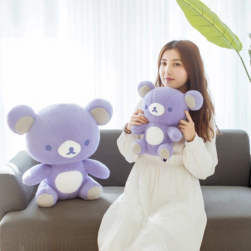 Cute lavender Rilakkuma plush doll Cartoon Big size Teddy bear Pillow Stuffed toys for Girls Children 1 - Rilakkuma Plush