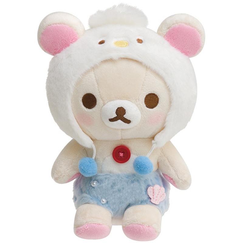 Kawaii Penguin Hat Shell Rilakkuma Plush Doll Soft Toy Bear Stuffed Animal Cute Plushies Kids Toys - Rilakkuma Plush
