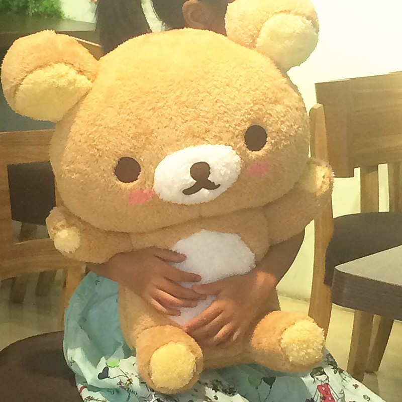 Rilakkuma Bear Giant Cartoon Plush Toy Soft Stuffedf Pillow Dolls 50cm Hight Quality Gift For Your 1 - Rilakkuma Plush